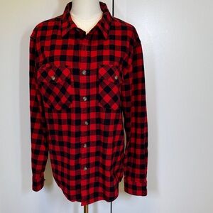 Woolrich Target collab Red and Black Buffalo Check Men's flannel NWOT